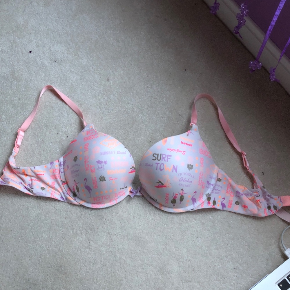 Tropical push up bra
